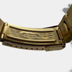 Pre Owned Rolex Submariner 16808 Automatic Blue 18k Yellow Gold Men's Wristwatch 40 mm