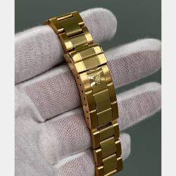 Pre Owned Rolex Submariner 16808 Automatic Blue 18k Yellow Gold Men's Wristwatch 40 mm