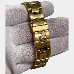 Pre Owned Rolex Submariner 16808 Automatic Black 18k Yellow Gold Men's Wristwatch 40 mm