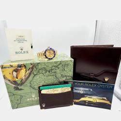 Pre Owned Rolex Submariner 16618 Automatic Gold diamonds 18k Yellow Gold Men's Wristwatch 40 mm