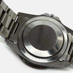 Pre Owned Rolex GMT Master 16750 Automatic Black Spider Dial Stainless Steel Men's Wristwatch 40 mm