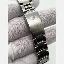 Pre Owned Rolex GMT Master 16750 Automatic Black Spider Dial Stainless Steel Men's Wristwatch 40 mm