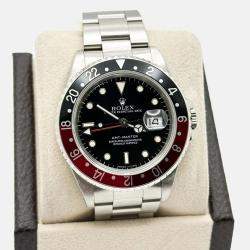 Pre Owned Rolex GMT Master 16700 Automatic Black Stainless Steel Men's Wristwatch 40 mm