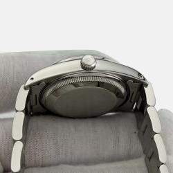 Pre Owned Rolex Date 15200 Automatic White Stainless Steel Men's Wristwatch 34 mm