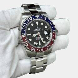 Pre Owned Rolex GMT Master II 126710BLRO Automatic Black Stainless Steel Men's Wristwatch 40 mm