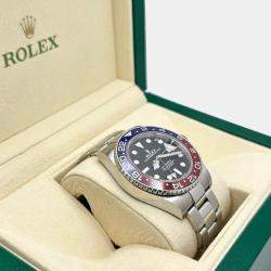 Pre Owned Rolex GMT Master II 126710BLRO Automatic Black Stainless Steel Men's Wristwatch 40 mm