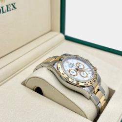 Pre Owned Rolex Daytona 126503 Automatic White 18k Yellow Gold Stainless Steel Men's Wristwatch 40 mm