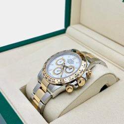 Pre Owned Rolex Daytona 126503 Automatic White 18k Yellow Gold Stainless Steel Men's Wristwatch 40 mm