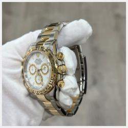 Pre Owned Rolex Daytona 126503 Automatic White 18k Yellow Gold Stainless Steel Men's Wristwatch 40 mm