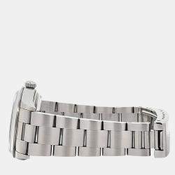 Pre Owned Rolex Oyster Perpetual Date 15200 Automatic White Dial Stainless Steel Men's Wristwatch 34 mm
