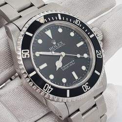 Pre Owned Rolex Submariner 14060 Automatic Black Dial Stainless Steel Men's Wristwatch 40 mm