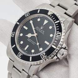 Pre Owned Rolex Submariner 14060 Automatic Black Dial Stainless Steel Men's Wristwatch 40 mm