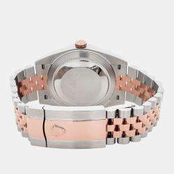 Pre Owned Rolex Datejust 126331 Automatic Diamond Dial 18k Rose Gold Stainless Steel Men's Wristwatch 41 mm