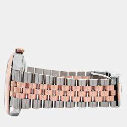 Pre Owned Rolex Datejust 126331 Automatic Diamond Dial 18k Rose Gold Stainless Steel Men's Wristwatch 41 mm