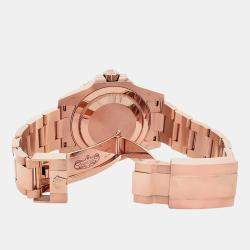 Pre Owned Rolex GMT-Master II Rootbeer 126715CHNR Automatic Black Dial 18K Rose Gold Men's Wristwatch 40 mm