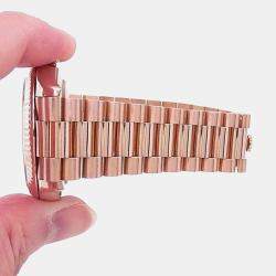 Pre Owned Rolex Day-Date 228235 Automatic Sundust Dial 18k Everose Gold Men's Wristwatch 40mm