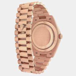 Pre Owned Rolex Day-Date 228235 Automatic Sundust Dial 18k Everose Gold Men's Wristwatch 40mm