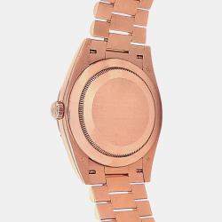 Pre Owned Rolex Day-Date 228235 Automatic Sundust Dial 18k Everose Gold Men's Wristwatch 40mm