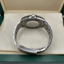 Pre Owned Rolex Air-King 116900 Automatic Black Dial Stainless Steel Men's Wristwatch 40mm