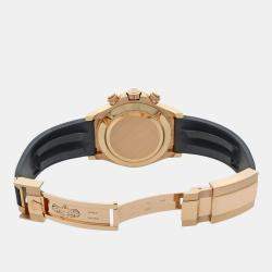 Pre Owned Rolex Cosmograph Daytona 116515LN Automatic Chronograph Black Dial Rose Gold Men's Wristwatch 40mm