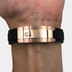 Pre Owned Rolex Cosmograph Daytona 116515LN Automatic Chronograph Black Dial Rose Gold Men's Wristwatch 40mm