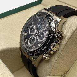 Pre Owned Rolex Cosmograph Daytona 116519LN Automatic Chronograph Black Dial White Gold Ceramic Men's Wristwatch 40mm