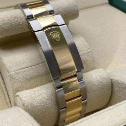 Pre Owned Rolex Datejust 126233 Automatic Champagne Palm Motif Dial Stainless Steel 18k Yellow Gold Men's Wristwatch 36mm