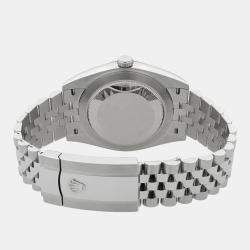 Pre Owned Rolex Datejust 126300 Automatic Black Dial Stainless Steel Men's Wristwatch 41mm