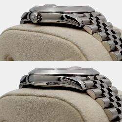 Pre Owned Rolex Datejust 126300 Automatic Wimbledon Dial Stainless Steel Men's Wristwatch 41 mm