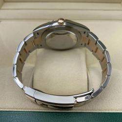 Pre Owned Rolex Datejust 126301 Automatic Chocolate Diamond Dial Stainless Steel 18k Rose Gold Men's Wristwatch 41 mm