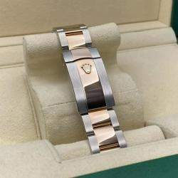 Pre Owned Rolex Datejust 126301 Automatic Chocolate Diamond Dial Stainless Steel 18k Rose Gold Men's Wristwatch 41 mm