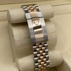 Pre Owned Rolex Datejust 126301 Automatic Chocolate Diamond Dial Stainless Steel Rose Gold Men's Wristwatch 41 mm