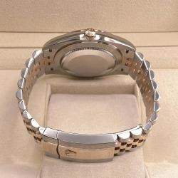 Pre Owned Rolex Datejust 126301 Automatic Chocolate Diamond Dial Stainless Steel Rose Gold Men's Wristwatch 41 mm