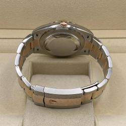 Pre Owned Rolex Datejust 126331 Automatic Wimbledon Dial Stainless Steel 18k Rose Gold Men's Wristwatch 41 mm