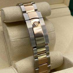 Pre Owned Rolex Datejust 126331 Automatic Wimbledon Dial Stainless Steel 18k Rose Gold Men's Wristwatch 41 mm