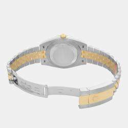 Pre Owned Rolex Datejust 126333 Automatic Black Diamond Dial Stainless Steel 18k Yellow Gold Men's Wristwatch 41 mm
