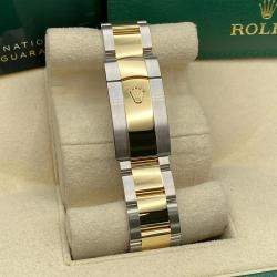 Pre Owned Rolex Datejust 126333 Automatic White Mother of Pearl Diamond Dial Stainless Steel 18k Yellow Gold Men's Wristwatch 41 mm