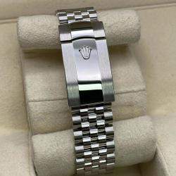 Pre Owned Rolex Datejust 126334 Automatic White Roman Dial Stainless Steel Men's Wristwatch 41mm