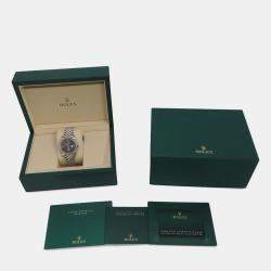 Pre Owned Rolex Datejust 126200 Automatic Grey Stainless Steel Men's Wristwatch 36 mm
