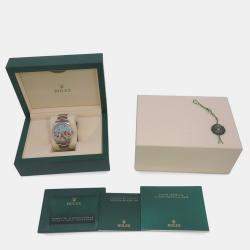 مملوكة مسبقًا ساعة يد رجالية رولكس أوستر بربتشوال 124300 أوتوماتيك زرقاء ستانلس ستيل 41 مم