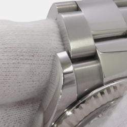 Pre Owned ساعة يد رجالية رولكس ديتجاست 126234 أوتوماتيكية بيضاء 18 قيراط ذهب أبيض ستانلس ستيل 36 مم