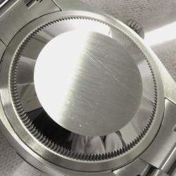 Pre Owned ساعة يد رجالية رولكس ديتجاست 126234 أوتوماتيكية بيضاء 18 قيراط ذهب أبيض ستانلس ستيل 36 مم