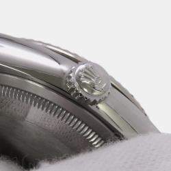 Pre Owned ساعة يد رجالية رولكس ديتجاست 126234 أوتوماتيكية بيضاء 18 قيراط ذهب أبيض ستانلس ستيل 36 مم