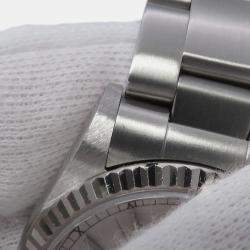 Pre Owned Rolex Oyster Perpetual 77014 Automatic Silver Stainless Steel Men's Wristwatch 31 mm