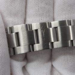 Pre Owned Rolex Oyster Perpetual 77014 Automatic Silver Stainless Steel Men's Wristwatch 31 mm