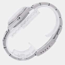 Pre Owned Rolex Oyster Perpetual 77014 Automatic Silver Stainless Steel Men's Wristwatch 31 mm