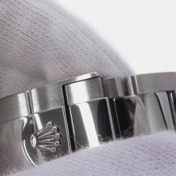 مملوكة مسبقًا ساعة يد رجالية رولكس يخت ماستر II 116680 أوتوماتيكية ستانلس ستيل بيضاء 44 ملم