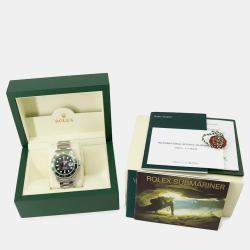 مملوكة مسبقًا Rolex Submariner 16610LV Automatic Black Stainless Steel Men's Wristwatch 40 mm