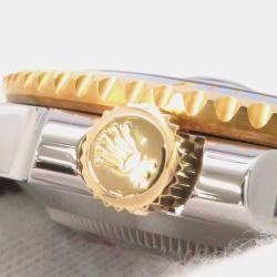 Pre Owned ساعة يد رجالية رولكس صبمارينر 16613LB أوتوماتيك زرقاء 18 قيراط ذهب أصفر ستانلس ستيل 40 ملم