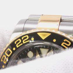 مملوكة مسبقًا ساعة يد رجالية رولكس جي إم تي ماستر II 16713LN أوتوماتيك سوداء ذهب أصفر 18 قيراط وستانلس ستيل 40 ملم